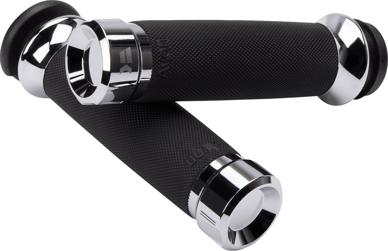 KHROME WERKS 0630-3076 Klassic Grips - Custom Contour - TBW - Chrome