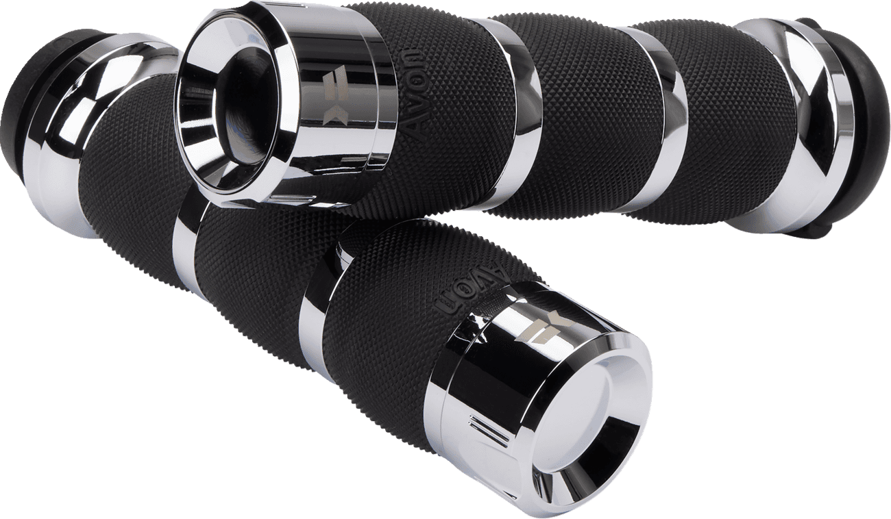 KHROME WERKS 0630-3078 Klassic Grips - Air Cushion - TBW - Chrome