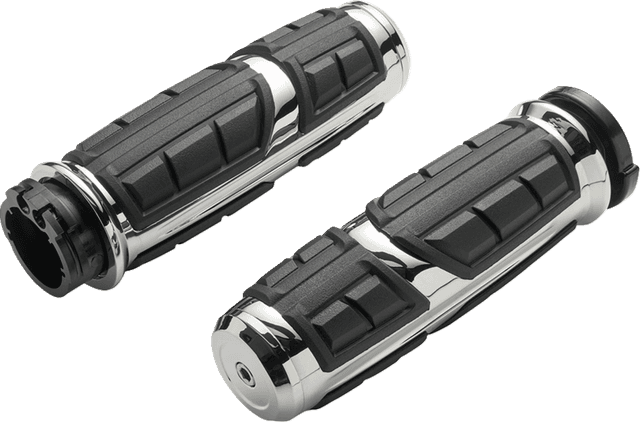 CIRO 0630-3283 Grips - Chicane™ - Street Glide/Road Glide - Chrome — image 1 of 2