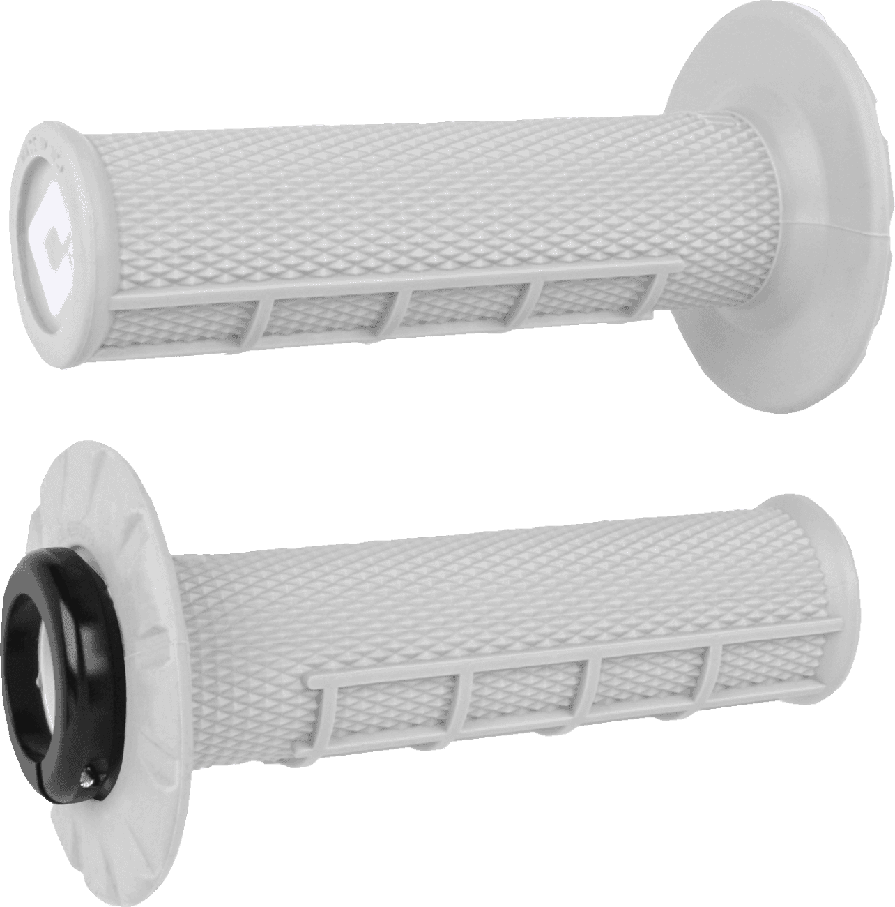 ODI 0630-3290 Half Waffle v2.1 Lock-On Grips - ATV/MX - Pro Soft/White