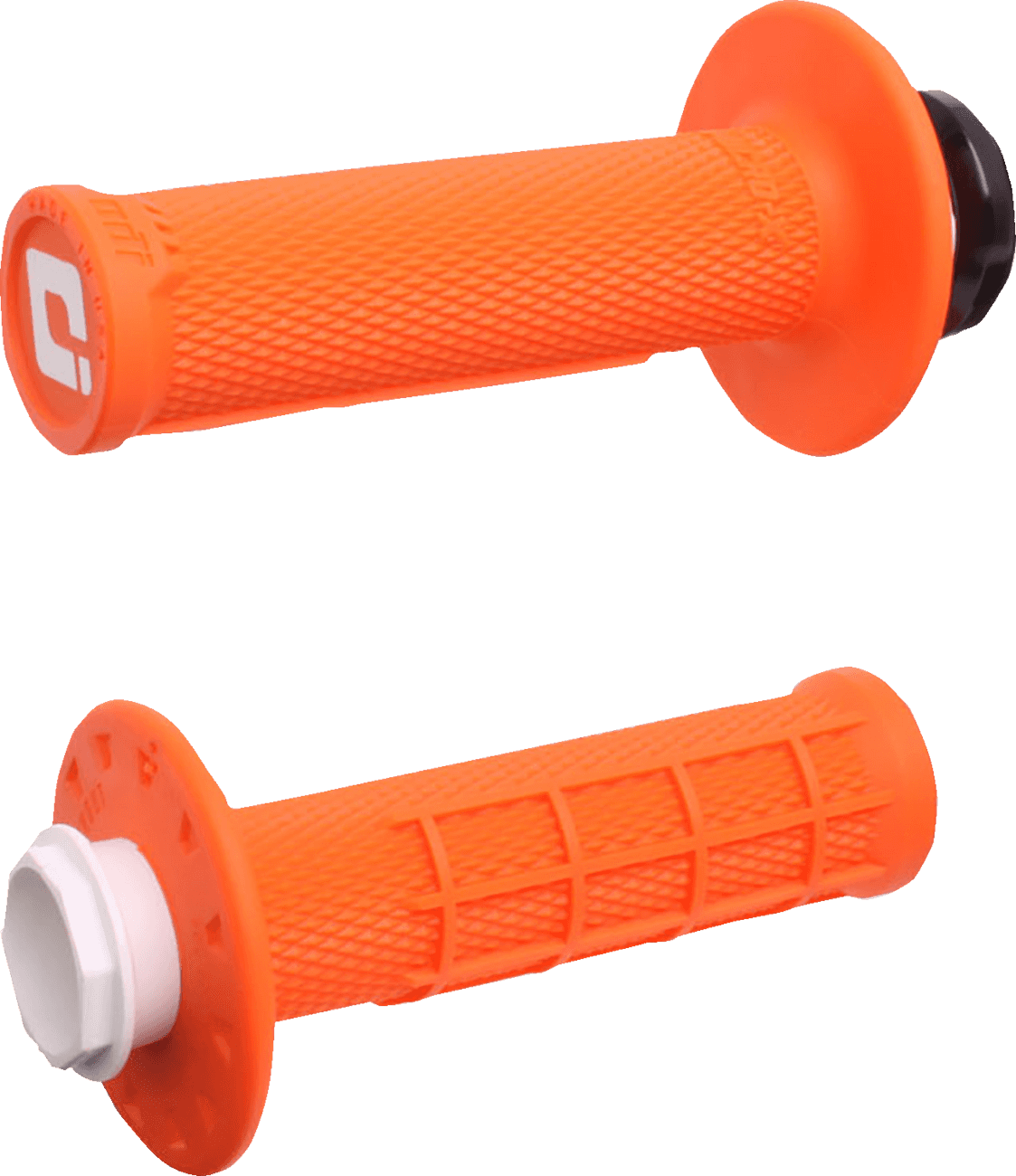 ODI 0630-3294 Micro-X Half-Waffle V2 Lock-On Grips - Orange/Black