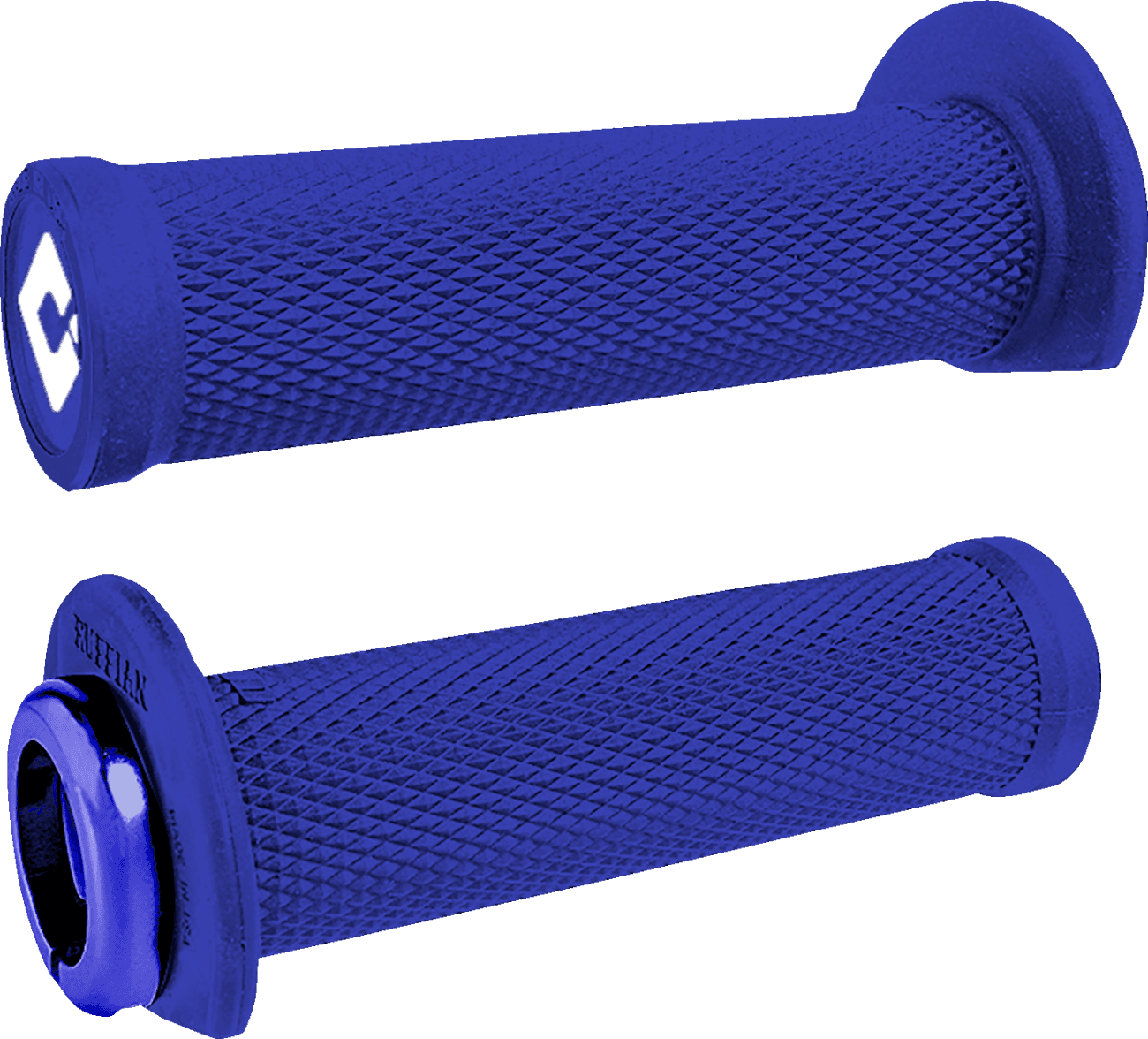 ODI 0630-3300 Ruffian 2.1 Lock-On Grips - ATV/PWC - Bright Blue/Blue