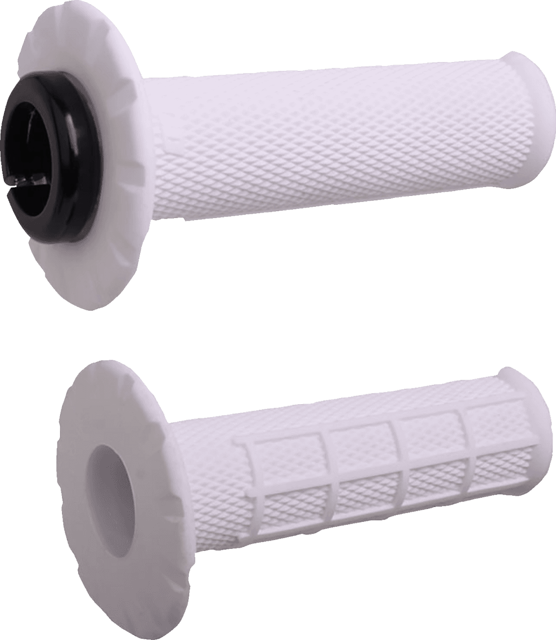 ODI 0630-3316 Universal Lock-On Half Waffle Grips - White/Black