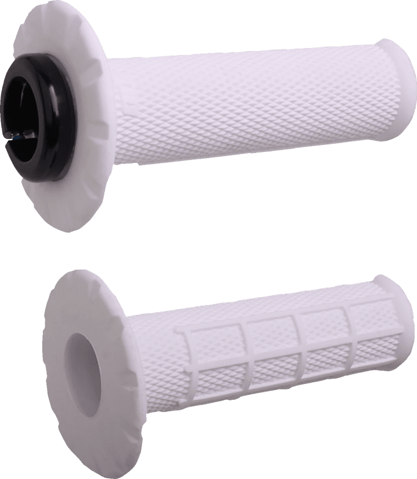 ODI 0630-3316 Universal Lock-On Half Waffle Grips - White/Black