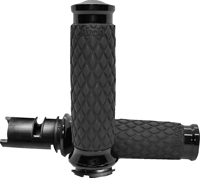 AVON GRIPS 0630-3334 Diamond Contour Grips - Black - TBW