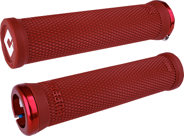 ODI 0630-3336 Ruffian 2.1 Lock-On Grips - PWC - Dark Red/Red