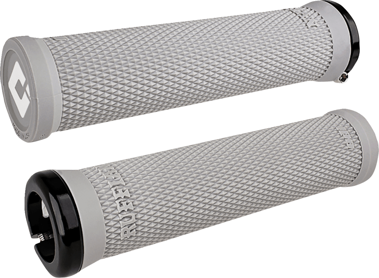 ODI 0630-3337 Ruffian 2.1 Lock-On Grips - PWC - Gray/Black