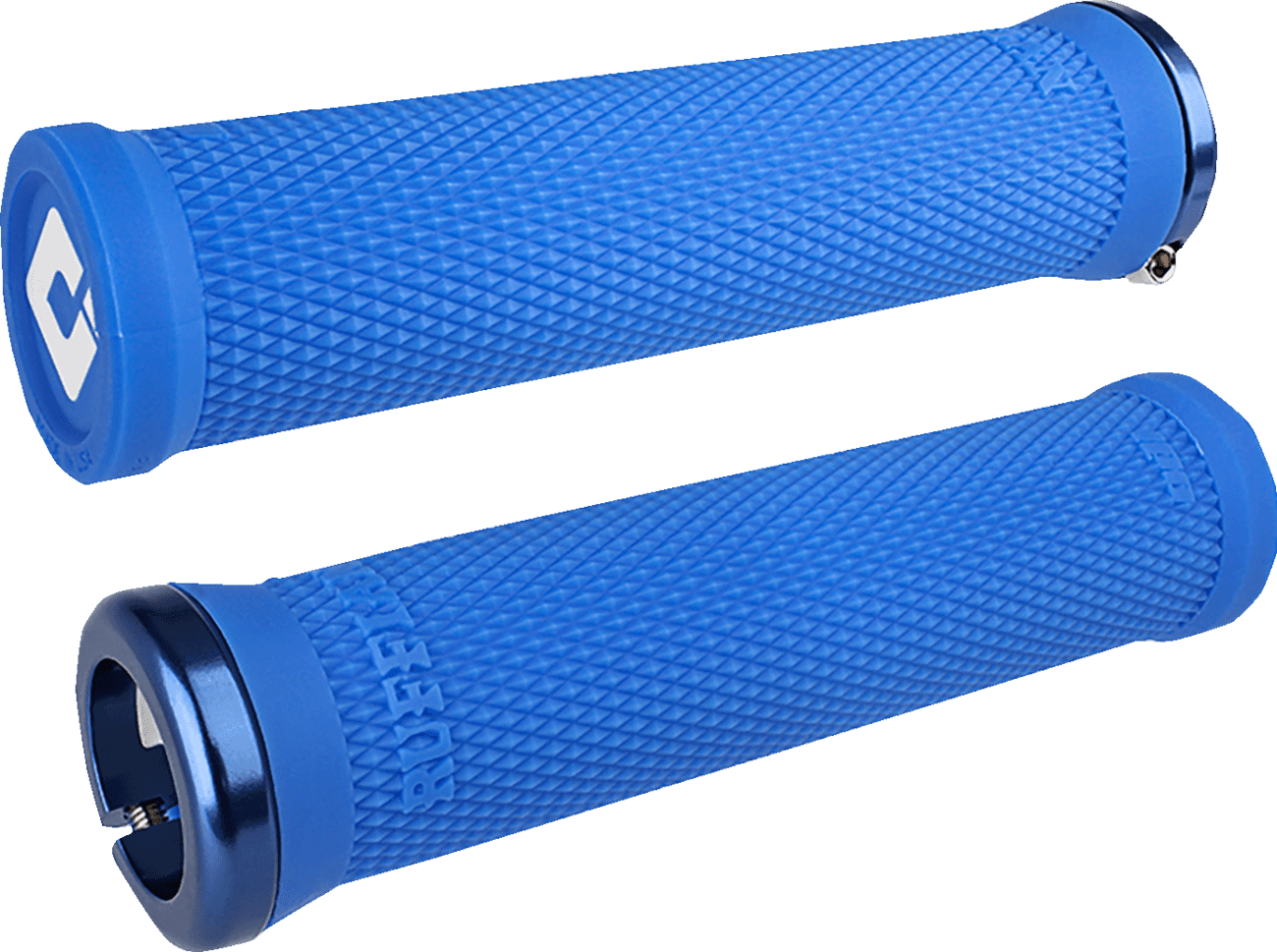 ODI 0630-3339 Ruffian 2.1 Lock-On Grips - PWC - Medium Blue/Blue