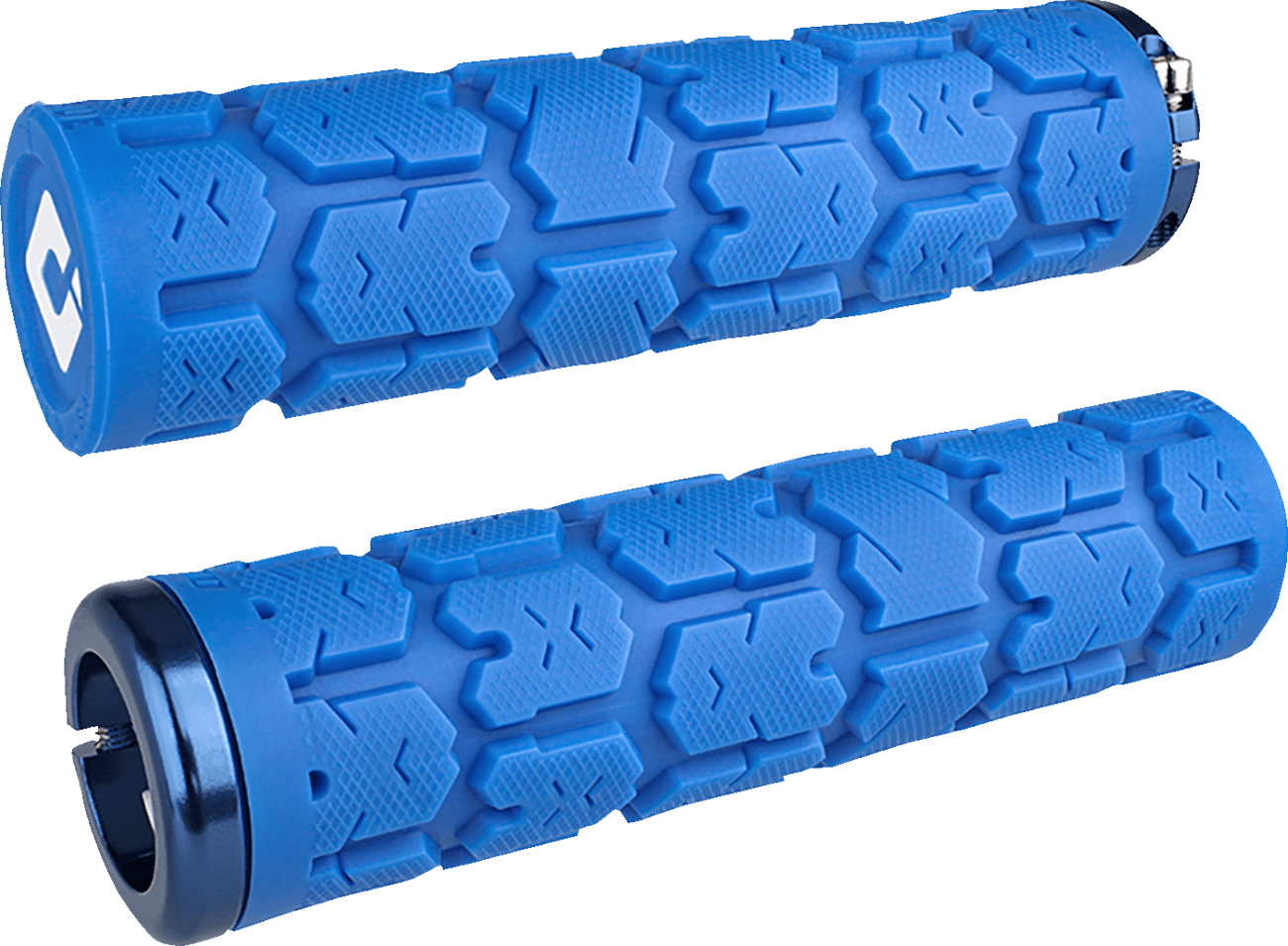 ODI 0630-3341 Rogue 2.1 Lock-On Grips - PWC - Medium Blue/Blue