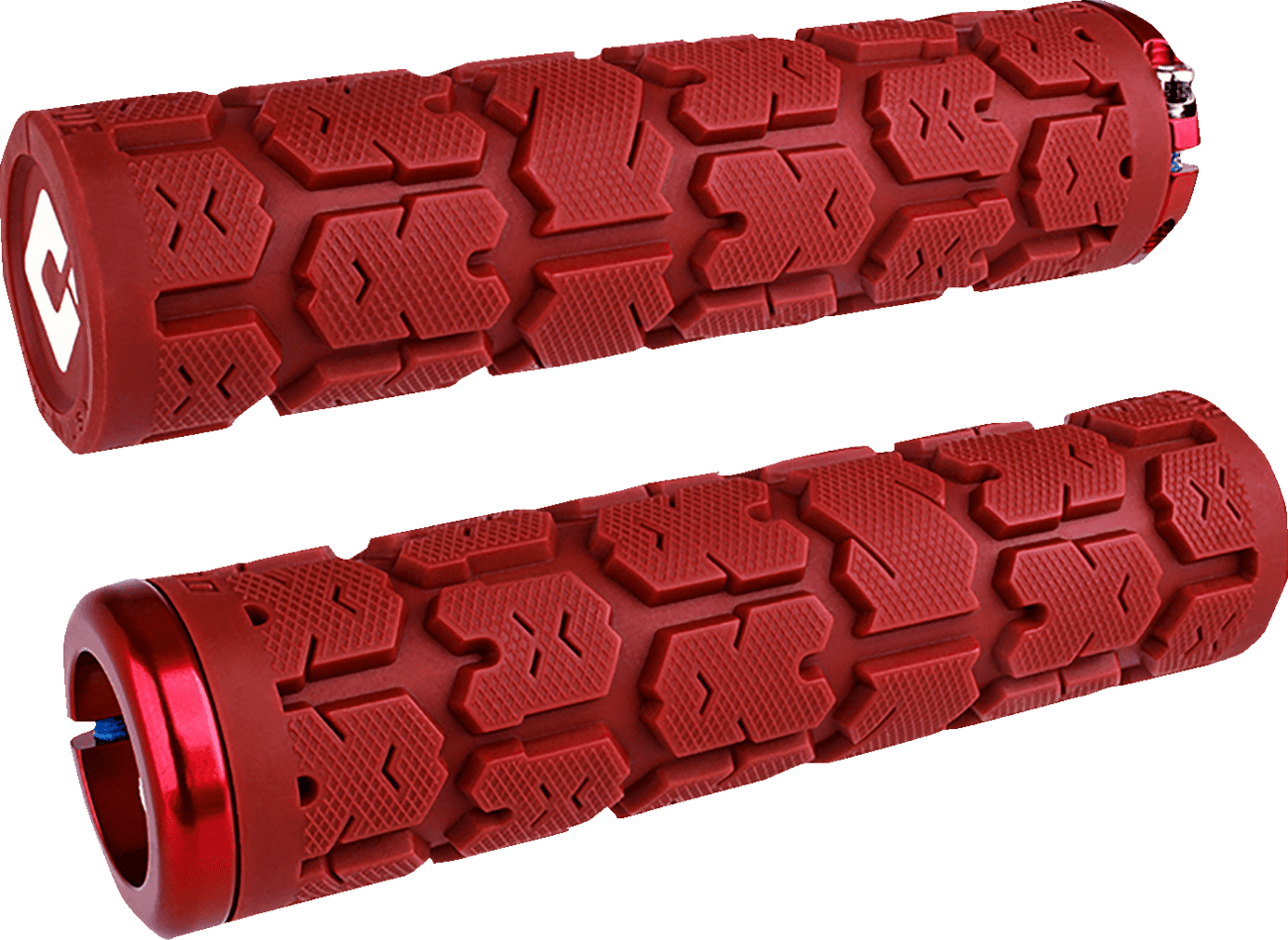 ODI 0630-3343 Rogue 2.1 Lock-On Grips - PWC - Dark Red/Red