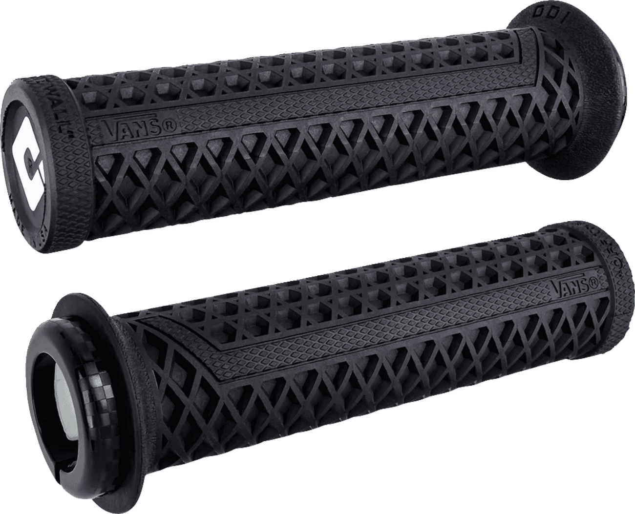 ODI 0630-3344 Vans v2.1 Lock-On Grips - ATV - Black/Black
