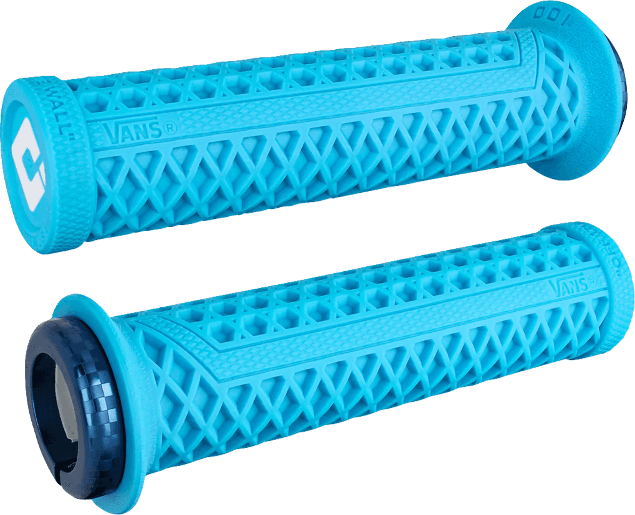 ODI 0630-3347 Vans v2.1 Lock-On Grips - ATV - Light Blue/Blue