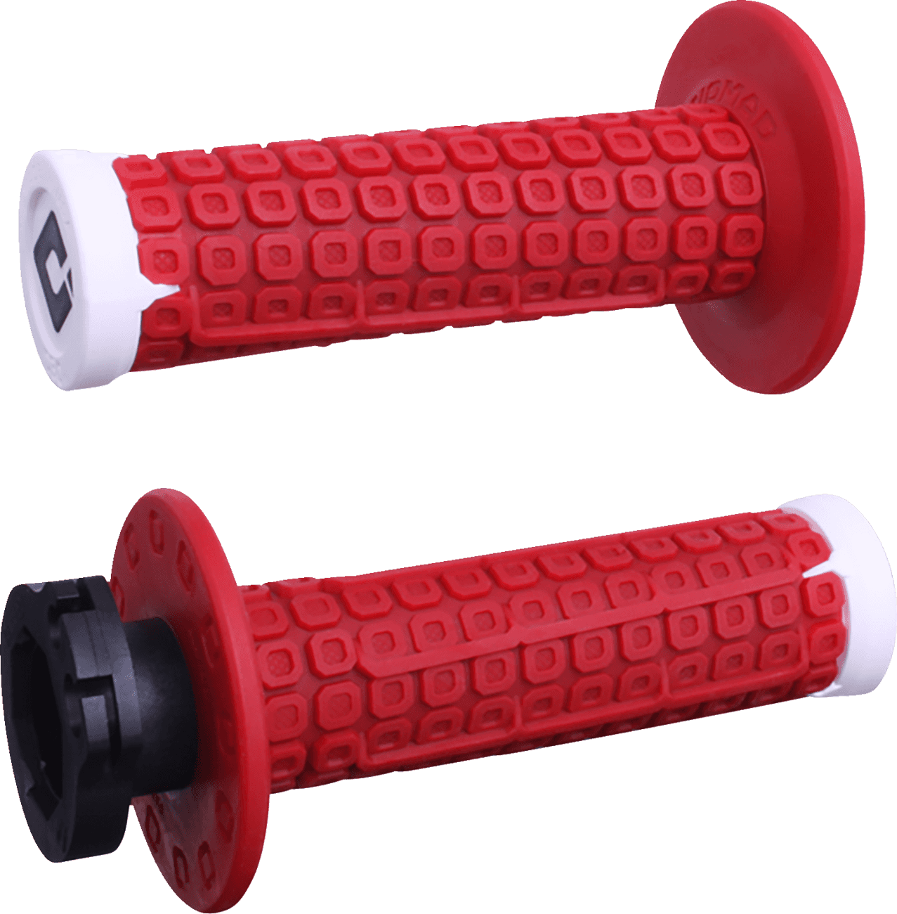 ODI 0630-3384 Nomad Lock-On Grips - Off-Road - Red/White/Silver