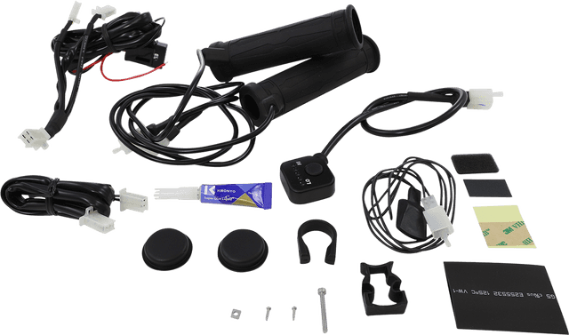 KOSO NORTH AMERICA 0631-0170 5 Level Thumb Throttle Heated Grips - 7/8" - Heated Thumb