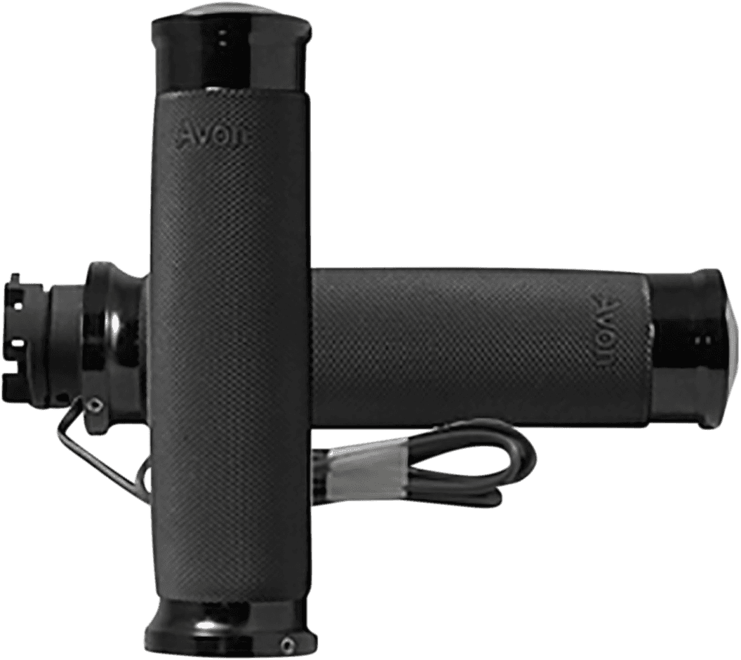 AVON GRIPS 0631-0219 Heated Grips - Custom Contour - Indian - Black