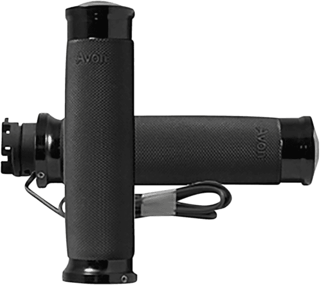 AVON GRIPS 0631-0219 Heated Grips - Custom Contour - Indian - Black