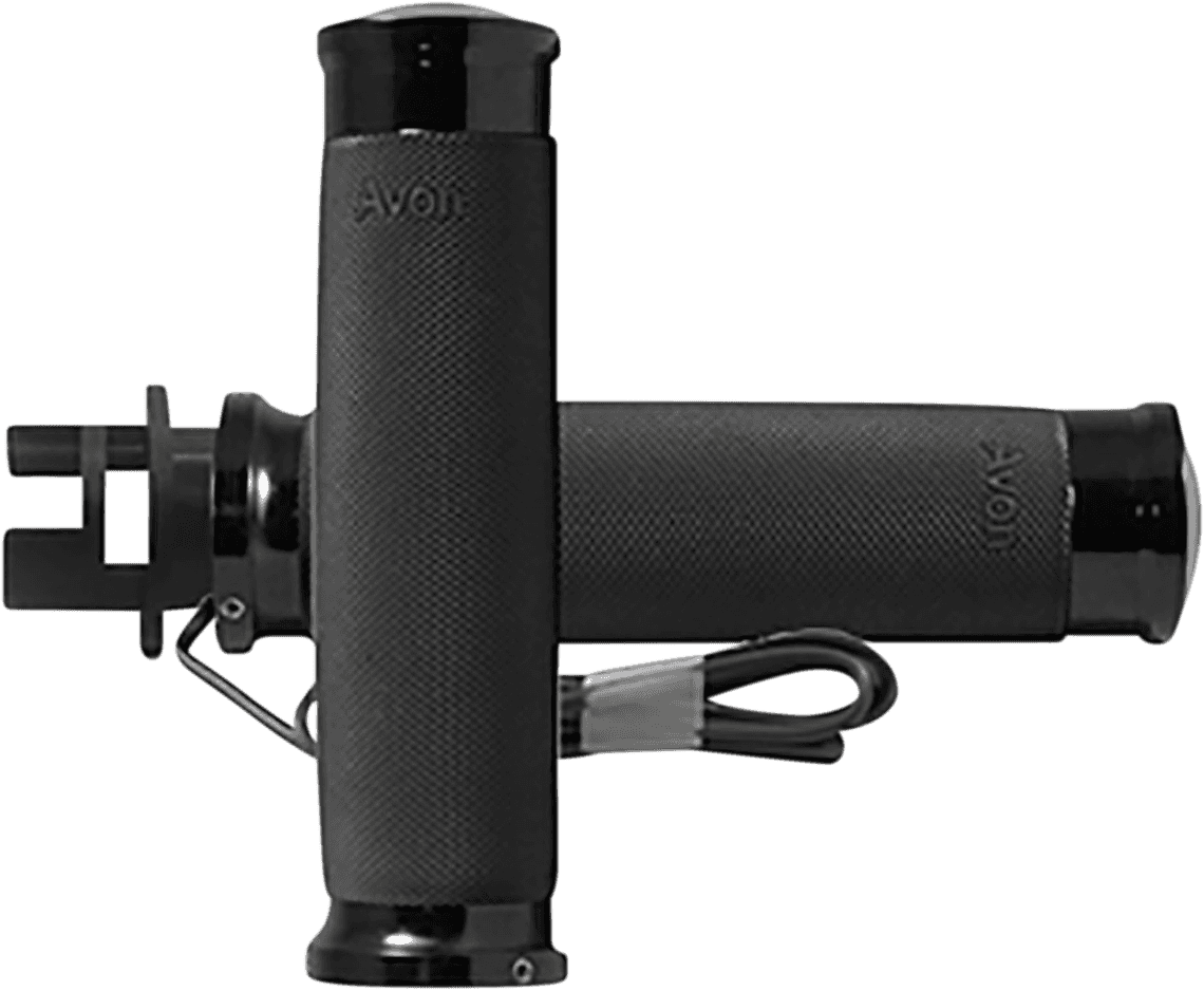 AVON GRIPS 0631-0229 Heated Grips - Custom Contour - Indian - Black