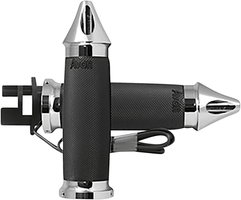 AVON GRIPS 0631-0230 Heated Grips - Custom Contour - Spike - Indian - Chrome