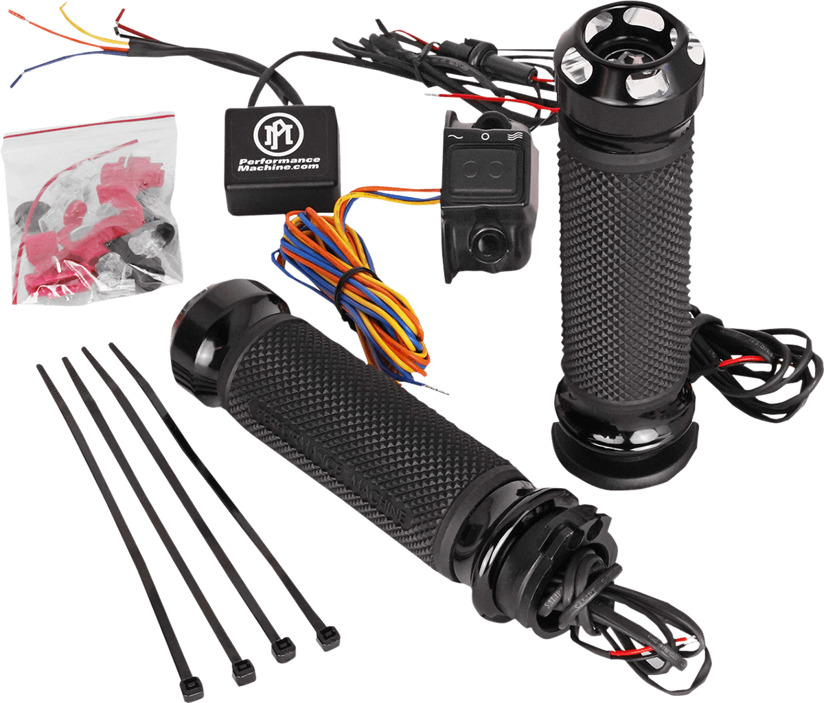 PERFORMANCE MACHINE (PM) 0631-0275 Apex Heated Grips - Cable - Contrast Cut