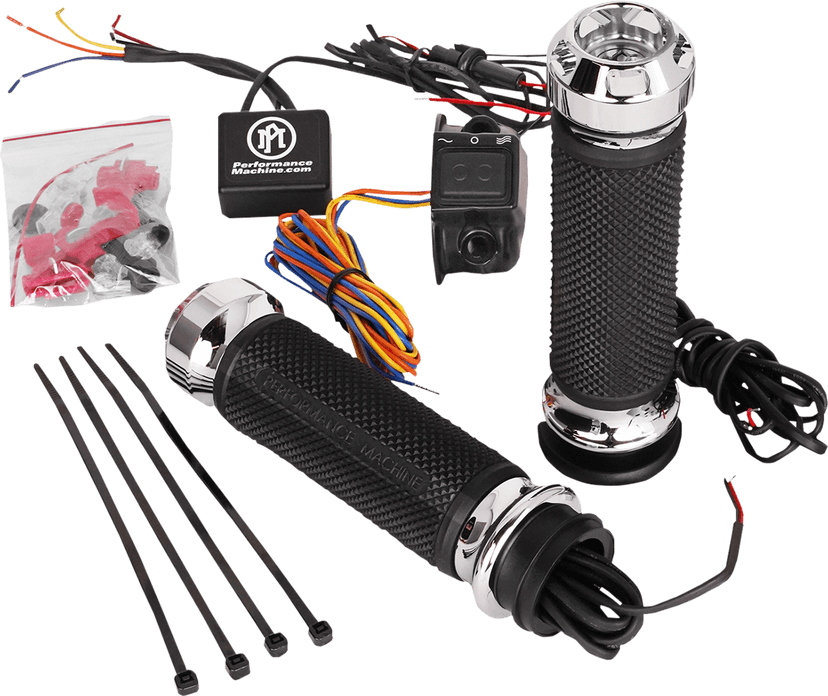 BARNETT 0631-0278 Apex Heated Grips - TBW - Chrome