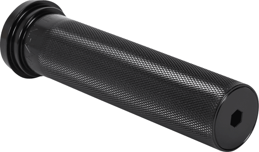 THRASHIN SUPPLY CO. 0632-0983 Throttle Tube - Knurled - 1" - TBW - Black — image 3 of 4