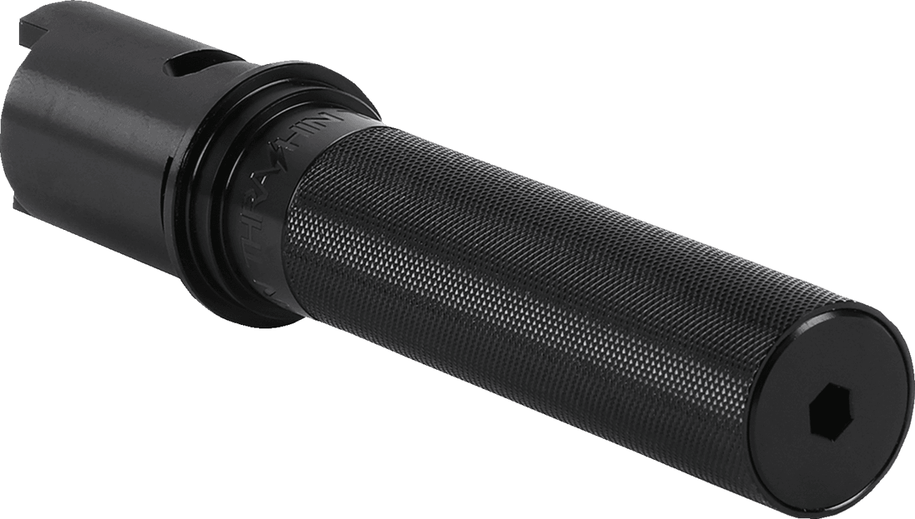 THRASHIN SUPPLY CO. 0632-1008 Throttle Tube - Knurled - 1" - Gen 2 TBW - Black
