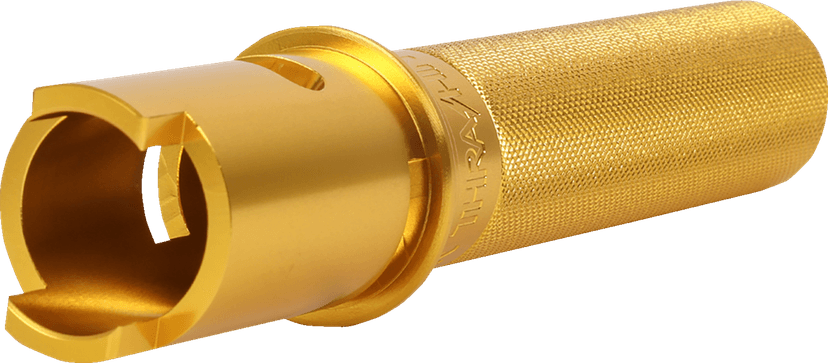 THRASHIN SUPPLY CO. 0632-1009 Throttle Tube - Knurled - 1" - Gen 2 TBW - Gold — image 2 of 4