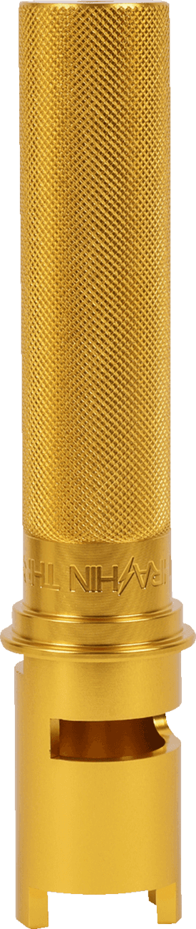 THRASHIN SUPPLY CO. 0632-1009 Throttle Tube - Knurled - 1" - Gen 2 TBW - Gold — image 4 of 4