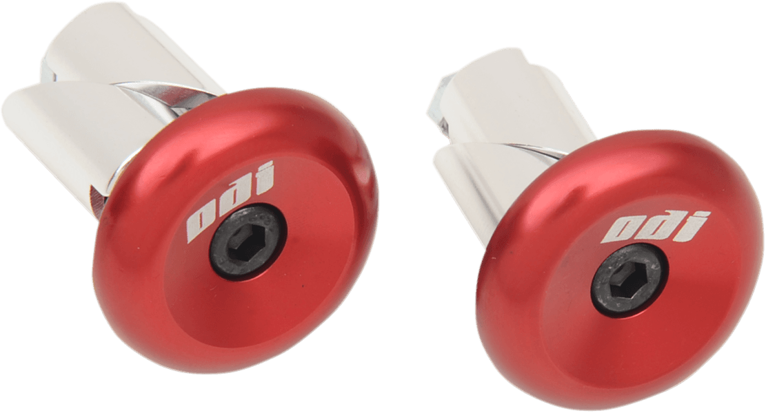 ODI 0634-0302 Aluminum Handlebar End Plug - Red