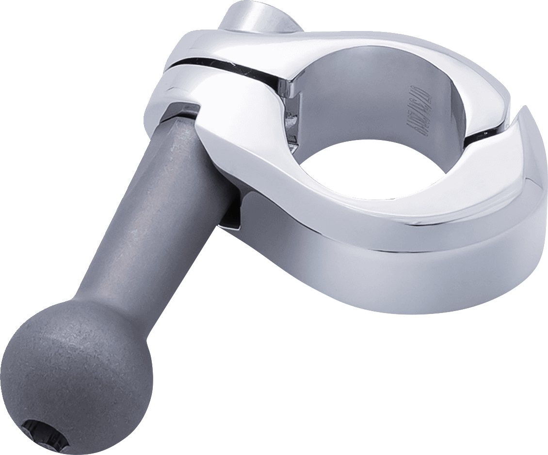 CIRO 0636-0196 Aluminum Clamp Kit - Ball Mount - 3/4" Handlebars - Chrome