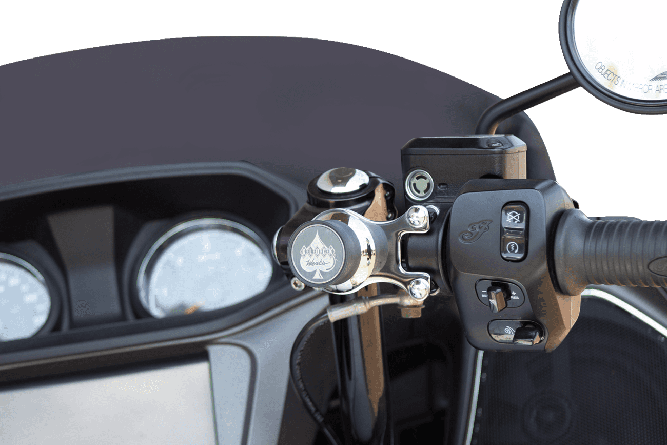 KLOCK WERKS 0636-0349 iOmount™ for Indian - Ambidextrous Mount - Chrome - Challenger/Pursuit