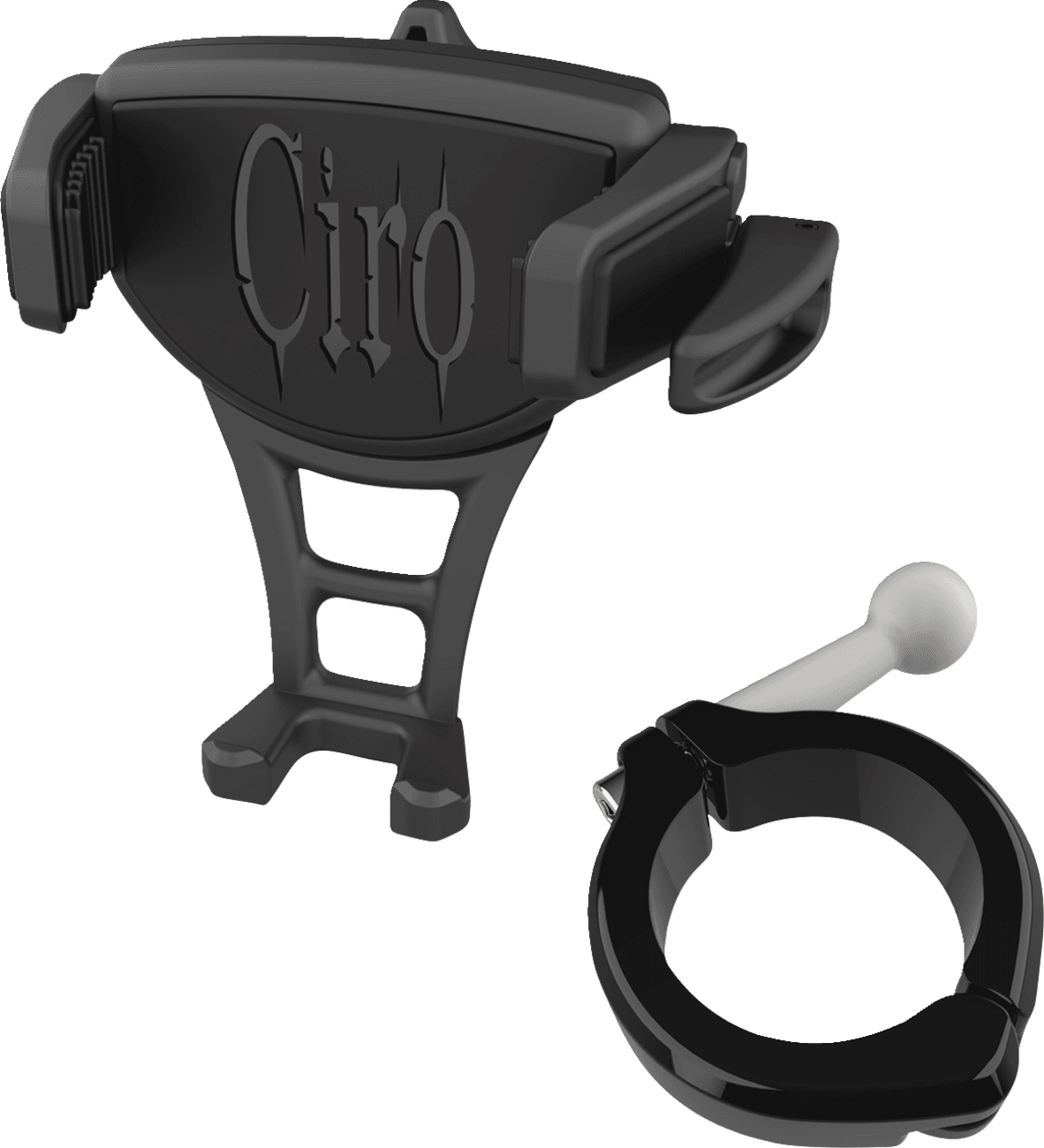 CIRO 0636-0577 Constrictor Phone Holder - Black - Black 1-1/2" Handlebar Mount