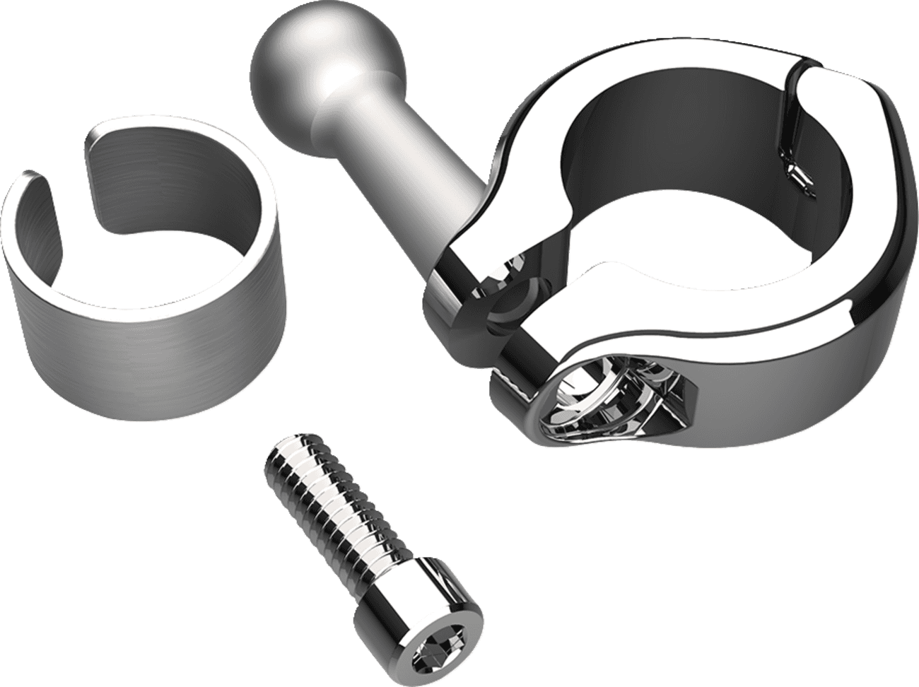 CIRO 0636-0584 Gen 2 Drink Holder - Chrome - Chrome 7/8"/1" Handlebar Mount