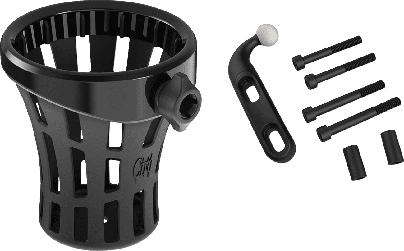 CIRO 0636-0600 Gen 2 Drink Holder - Big Ass® - Black - Black Perch Mount