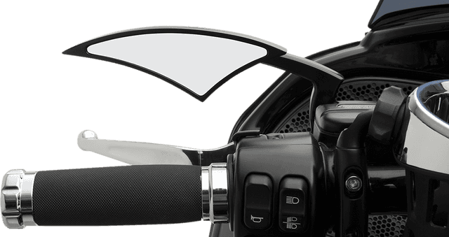 PAUL YAFFE BAGGER NATION 0640-0871 Mirrors - Power - Side View - Teardrop - Black - Pair — image 3 of 4