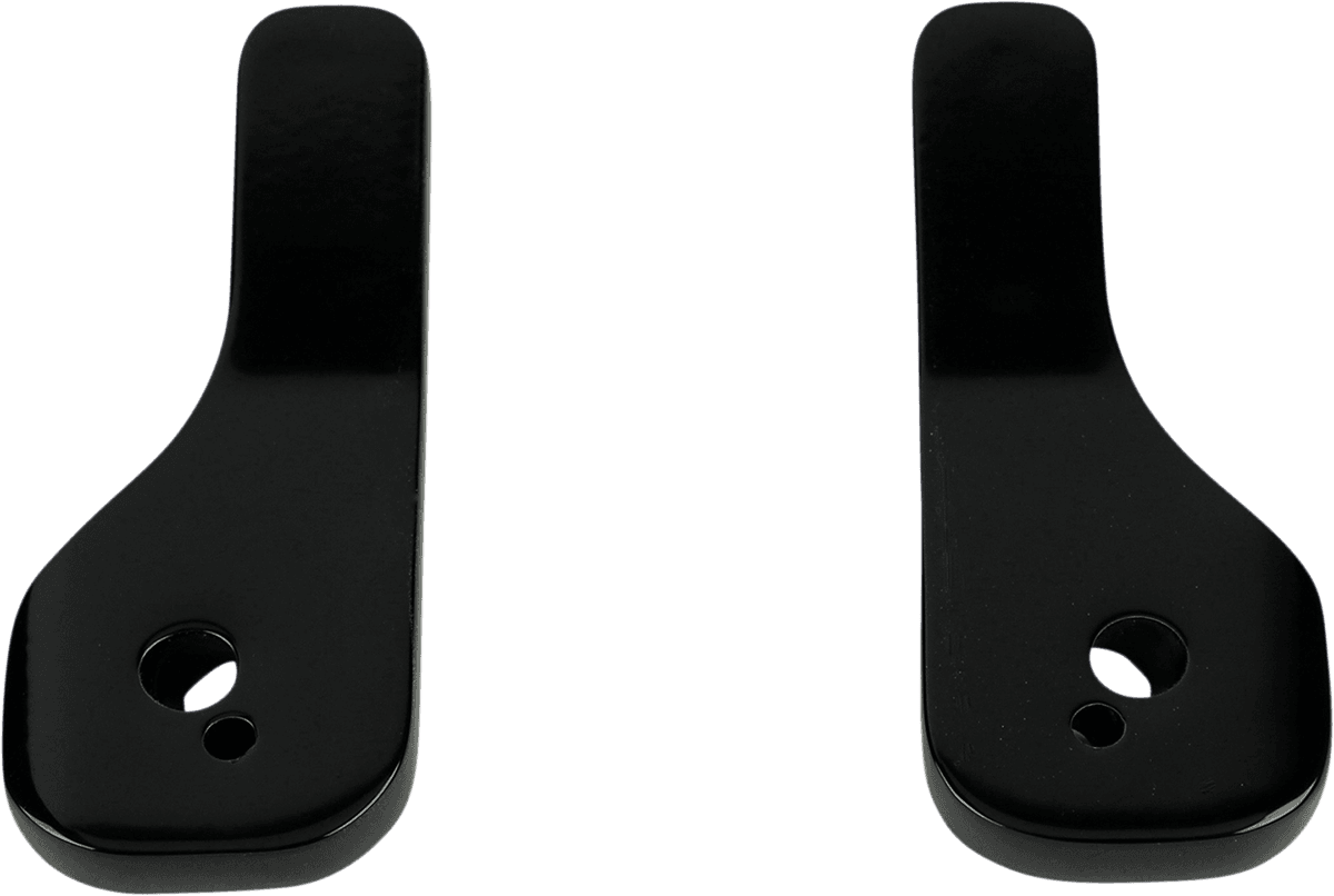LA CHOPPERS 0640-1492 Brackets - Mirror/Drop Down - Black - Pair