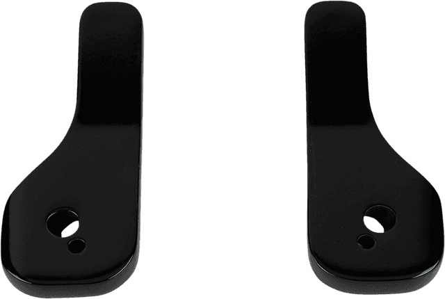 LA CHOPPERS 0640-1492 Brackets - Mirror/Drop Down - Black - Pair — image 1 of 4