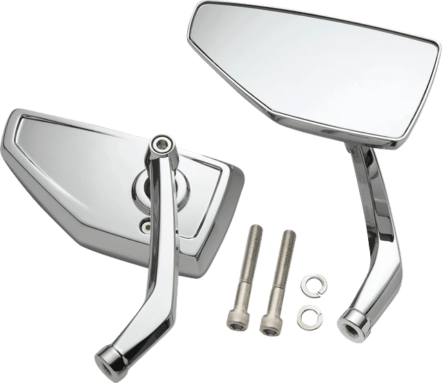 CIRO 0640-1831 Mirrors - Chicane - Side View - Chrome - Left/Right - Pair