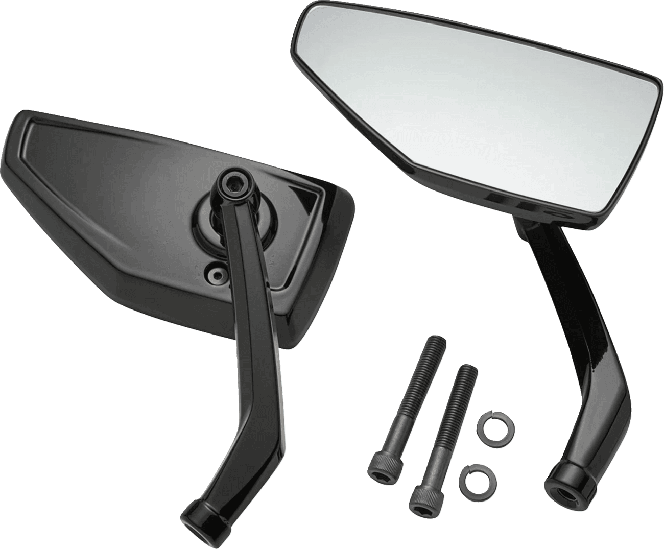 CIRO 0640-1832 Mirrors - Chicane - Side View - Black - Left/Right - Pair