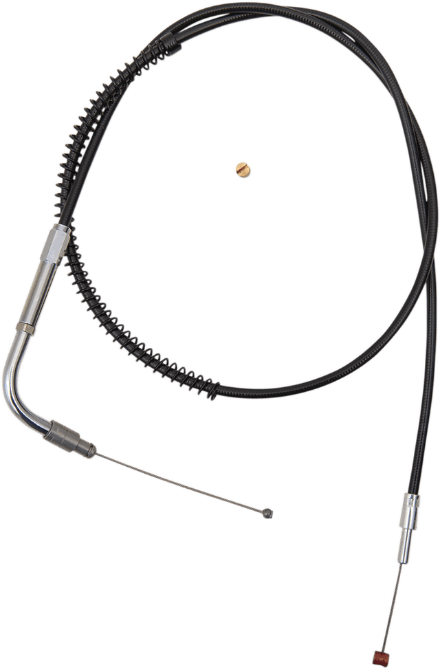 BARNETT 0650-0525 Black Vinyl Throttle Cable - +3" Size - 34-1/2" Length