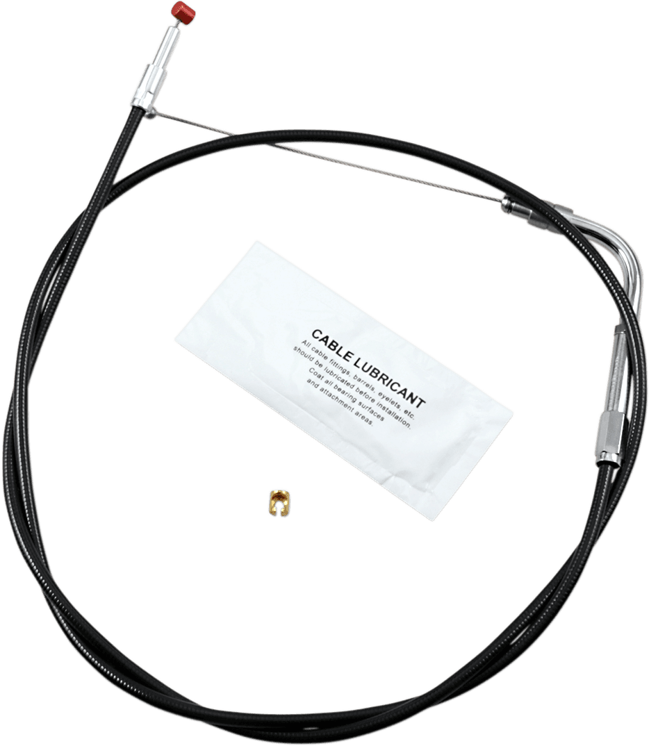 BARNETT 0650-0842 Black Vinyl Throttle Cable - +6" Size - 37" Length