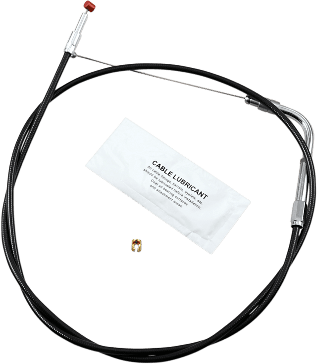BARNETT 0650-0842 Black Vinyl Throttle Cable - +6" Size - 37" Length