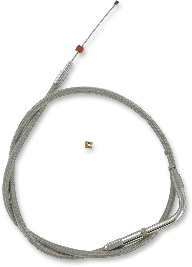 BARNETT 0650-0845 Stainless Steel Throttle Cable - '00-'01 Sportster