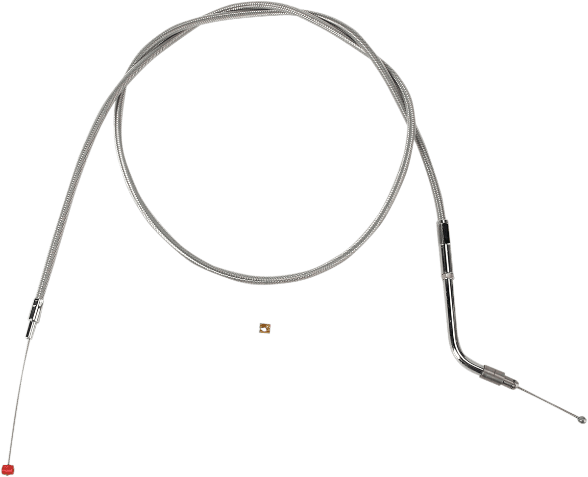 BARNETT 0650-0852 Stainless Steel Throttle Cable - +6" - '02-'07 Touring