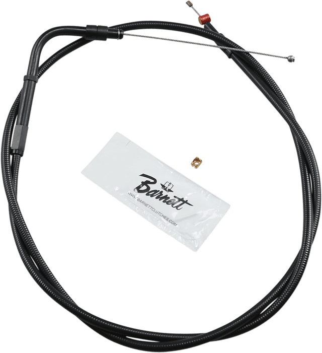 BARNETT 0650-0927 Stealth Series Throttle Cable - +6" - Dyna/FXR/Softail
