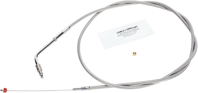 BARNETT 0650-1107 Stainless Steel Throttle Cable - +8" - '02-'07 Touring