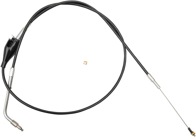 LA CHOPPERS 0651-0770 Black Vinyl Braided Handlebar Idle Cable - 12"-14" - Sportster