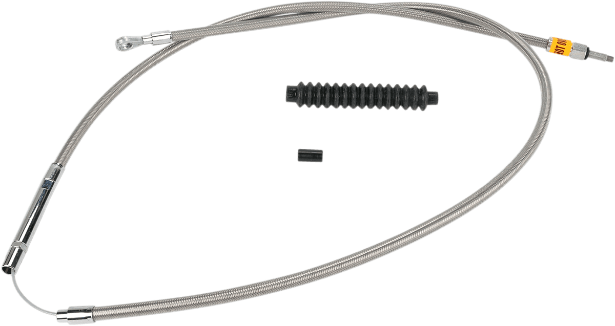 BARNETT 0652-0470 High-Efficiency Stainless Steel Clutch Cable for Harley-Davidson - +6" - '86-'11 Sportster