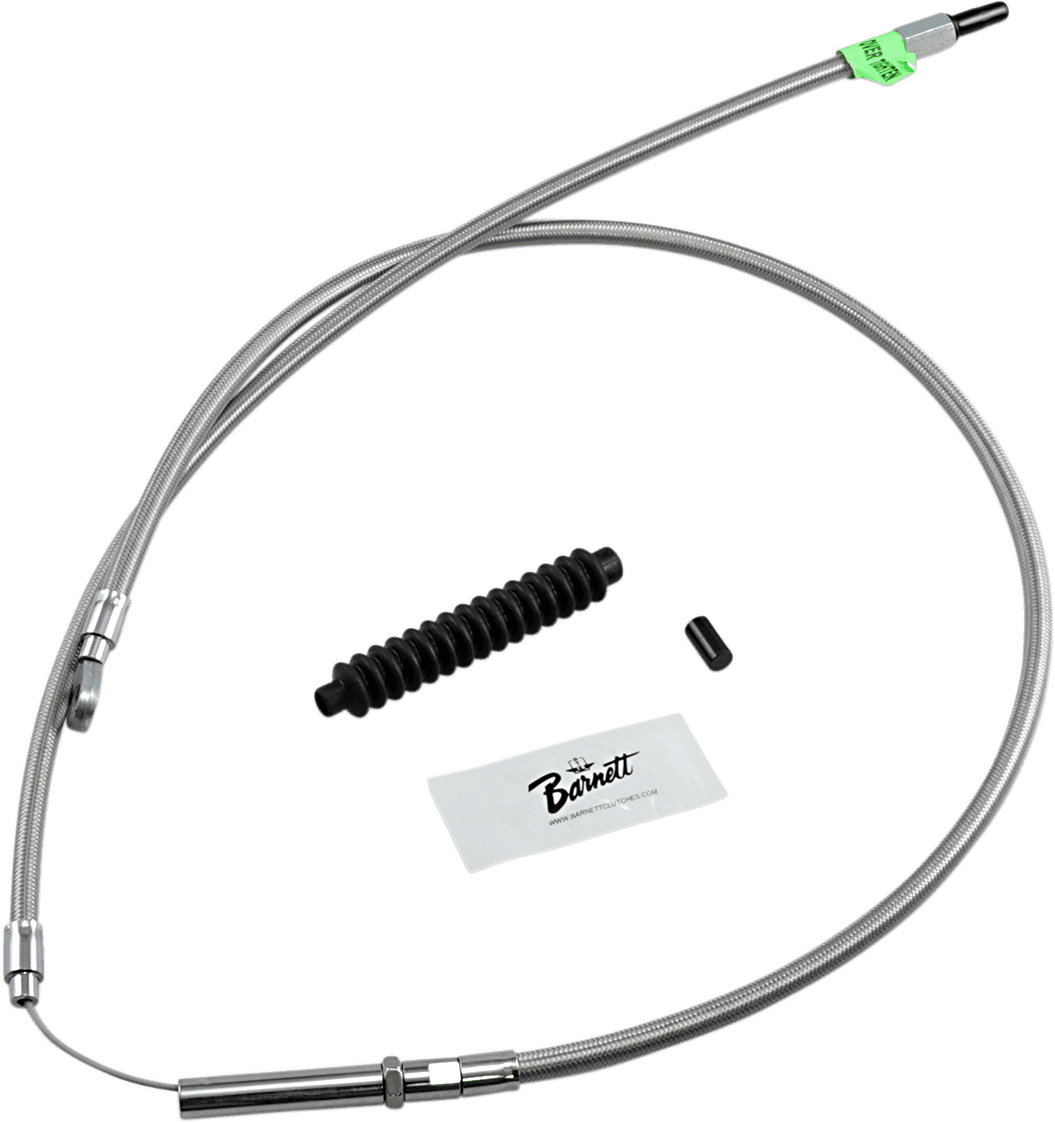 BARNETT 0652-0477 High-Efficiency Stainless Steel Clutch Cable for Harley-Davidson - Standard - '86-'03 XLH