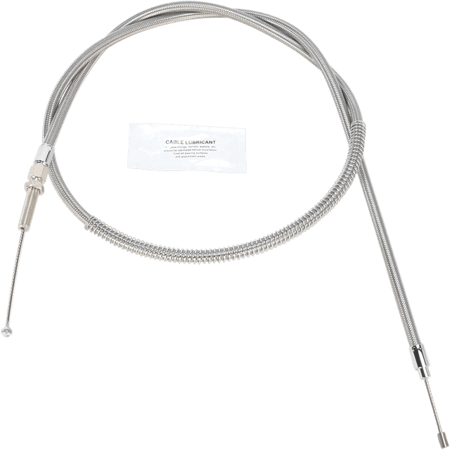 BARNETT 0652-1300 High-Efficiency Stainless Steel Clutch Cable for Harley-Davidson - +6" - '68-'85